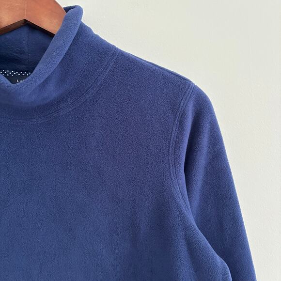 Lands End Turtleneck Fleece Pullover Sz 10-12 - Picture 3 of 4